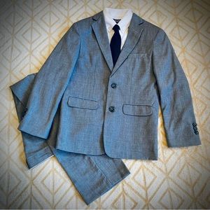 Chaps Suit Boys Gray 4 Pieces